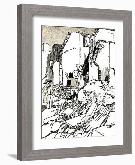 'After the Earthquake', 1907 (1912)-Charles Robinson-Framed Giclee Print