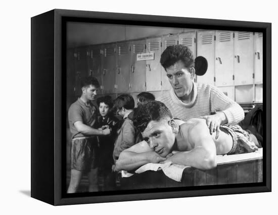 After the Fight, the Horden Colliery Training Gym, Sunderland, Tyne and Wear, 1964-Michael Walters-Framed Premier Image Canvas