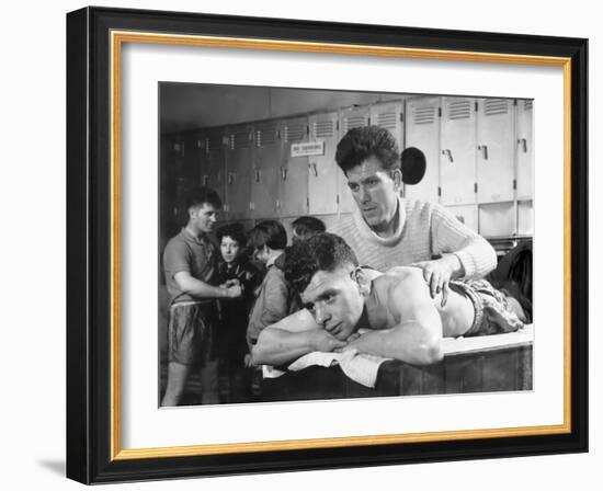 After the Fight, the Horden Colliery Training Gym, Sunderland, Tyne and Wear, 1964-Michael Walters-Framed Photographic Print