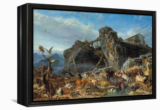 After the Flood: the Exit of Animals from the Ark, 1867-Filippo Palizzi-Framed Premier Image Canvas