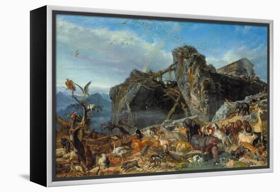 After the Flood: the Exit of Animals from the Ark, 1867-Filippo Palizzi-Framed Premier Image Canvas