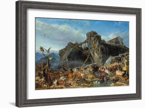 After the Flood: the Exit of Animals from the Ark, 1867-Filippo Palizzi-Framed Giclee Print