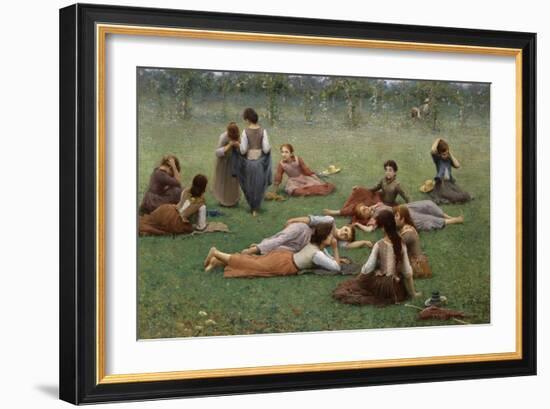 After the Game-Fausto Zonaro-Framed Giclee Print