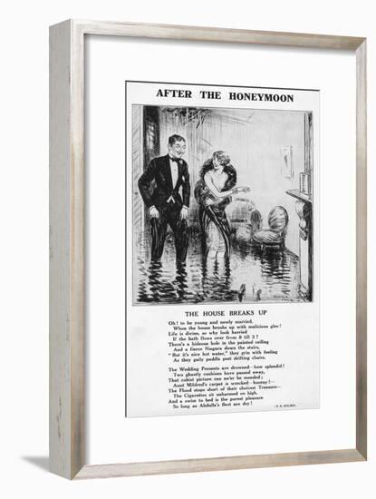 'After the Honeymoon - The House Breaks Up', 1927-Unknown-Framed Giclee Print