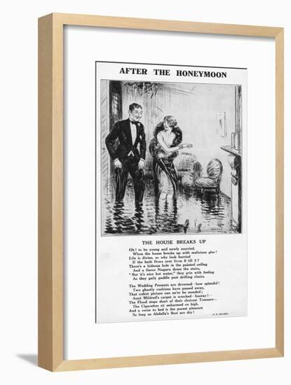 'After the Honeymoon - The House Breaks Up', 1927-Unknown-Framed Giclee Print