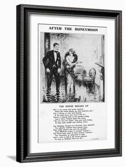 'After the Honeymoon - The House Breaks Up', 1927-Unknown-Framed Giclee Print