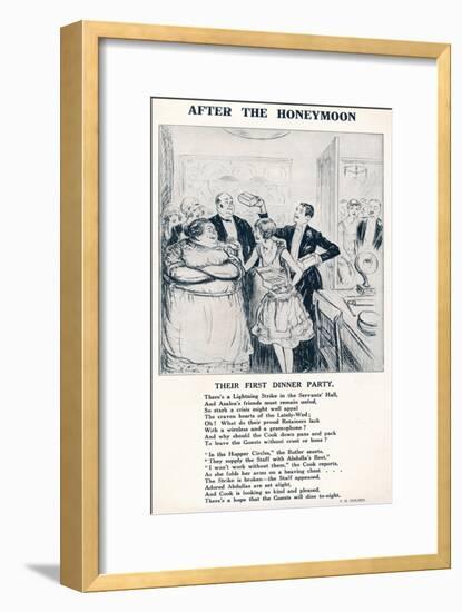'After the Honeymoon - Their first dinner party', 1927-Unknown-Framed Giclee Print
