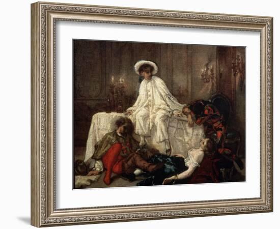 After the Masquerade, 1850S-Thomas Couture-Framed Giclee Print