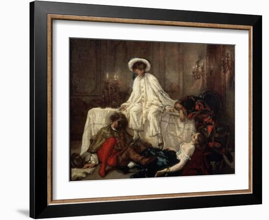 After the Masquerade, 1850S-Thomas Couture-Framed Giclee Print