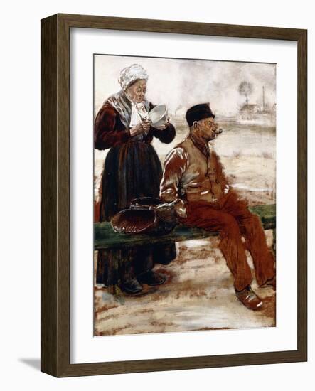 After the Meal-Jean Francois Raffaelli-Framed Giclee Print