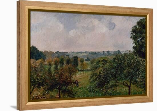 After the Rain, Autumn, Eragny, 1901 (Oil on Canvas)-Camille Pissarro-Framed Premier Image Canvas