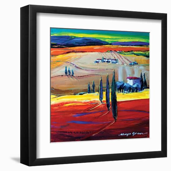 After the Rain-Maya Green-Framed Art Print