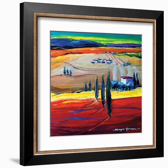 After the Rain-Maya Green-Framed Art Print