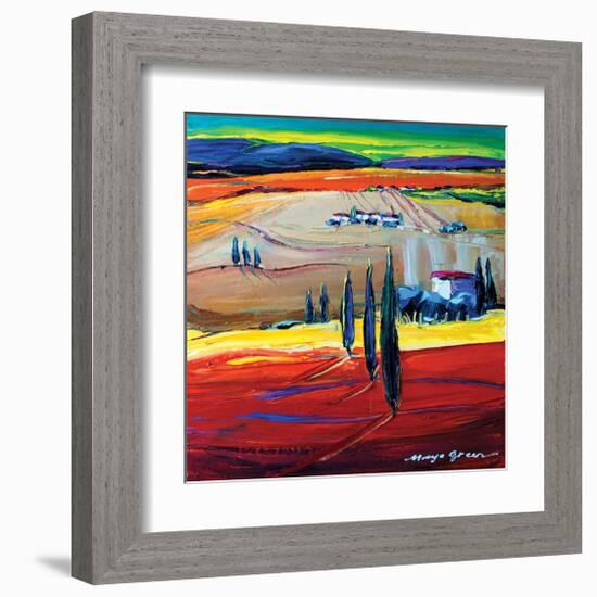 After the Rain-Maya Green-Framed Art Print