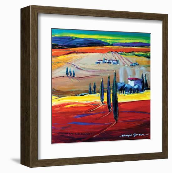 After the Rain-Maya Green-Framed Art Print