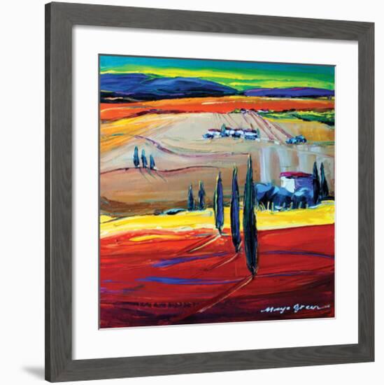 After the Rain-Maya Green-Framed Art Print