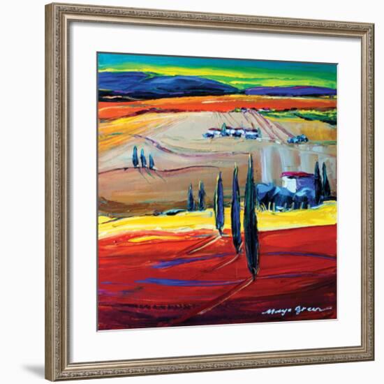 After the Rain-Maya Green-Framed Art Print