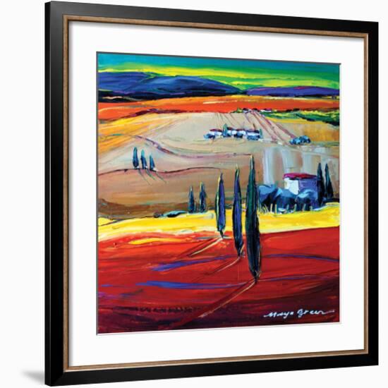 After the Rain-Maya Green-Framed Art Print