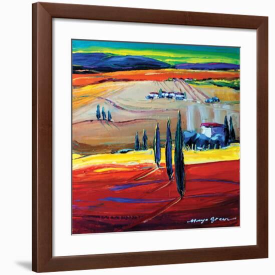 After the Rain-Maya Green-Framed Art Print