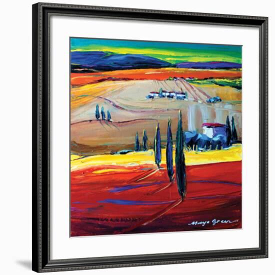 After the Rain-Maya Green-Framed Art Print