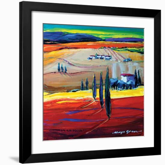 After the Rain-Maya Green-Framed Art Print