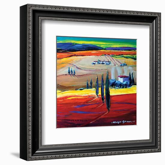 After the Rain-Maya Green-Framed Art Print