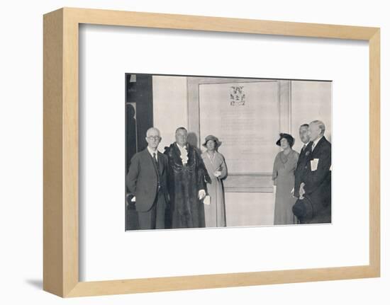 'After The Reopening of the Reconstructed Dome, 14th September 1935', (1939)-Unknown-Framed Photographic Print