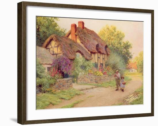 After the Shower: Man with a Scythe-Arthur Claude Strachan-Framed Giclee Print