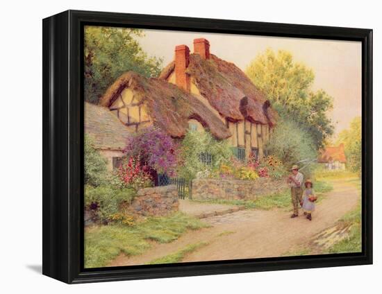 After the Shower: Man with a Scythe-Arthur Claude Strachan-Framed Premier Image Canvas