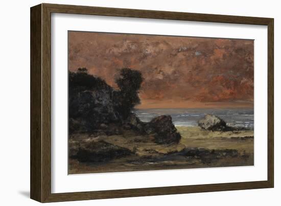 After the Storm, 1872-Gustave Courbet-Framed Premium Giclee Print