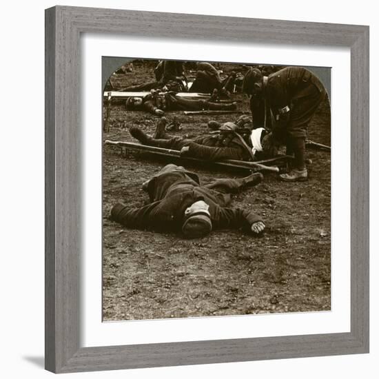 After the Storm and Stress of Battle, Caring for the Wounded, World War I, 1914-1918-null-Framed Photographic Print