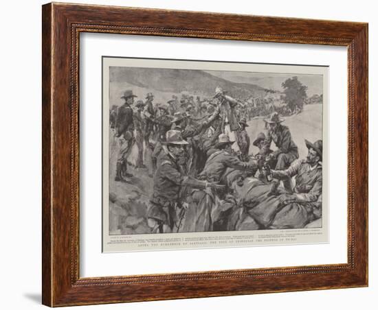 After the Surrender of Santiago, the Foes of Yesterday the Friends of To-Day-null-Framed Giclee Print