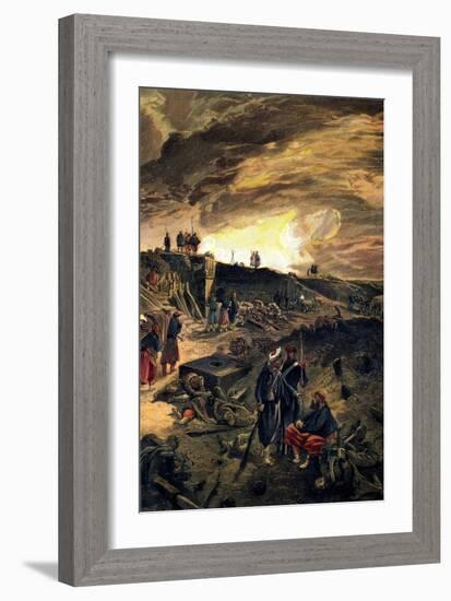 After the Taking of Malakoff on 8th September 1855, C1855-William Simpson-Framed Giclee Print