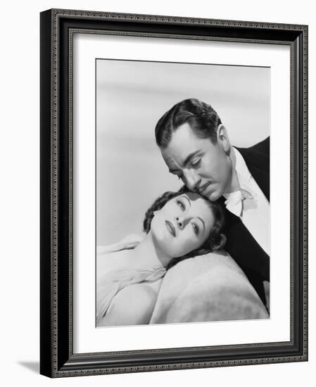 After the Thin Man by W.S. Van Dyke with Myrna Loy, William Powell, 1936 (b/w photo)-null-Framed Photo