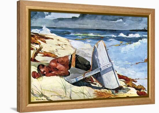 After the Tornado-Winslow Homer-Framed Stretched Canvas