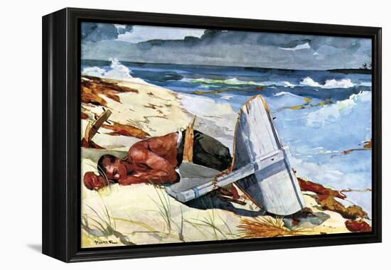 After the Tornado-Winslow Homer-Framed Stretched Canvas