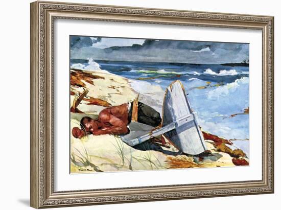 After the Tornado-Winslow Homer-Framed Art Print