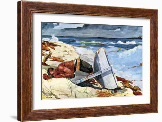 After the Tornado-Winslow Homer-Framed Art Print