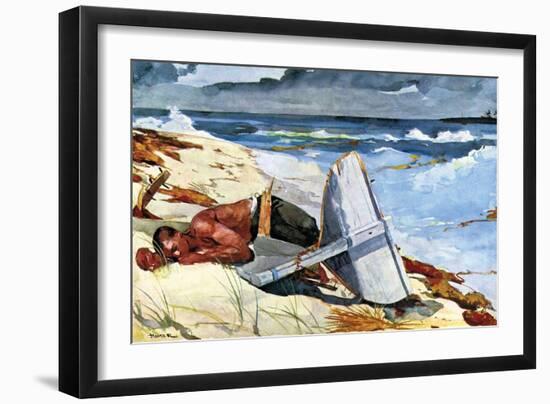 After the Tornado-Winslow Homer-Framed Art Print