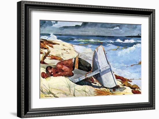 After the Tornado-Winslow Homer-Framed Art Print