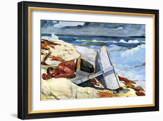 After the Tornado-Winslow Homer-Framed Art Print