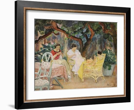 Afternoon; Apres-Midi, 1923-Henri Lebasque-Framed Giclee Print