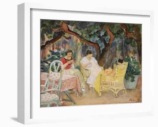 Afternoon; Apres-Midi, 1923-Henri Lebasque-Framed Giclee Print