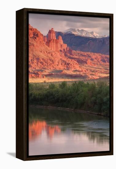 Afternoon at Fisher Towers, Moab-Vincent James-Framed Premier Image Canvas