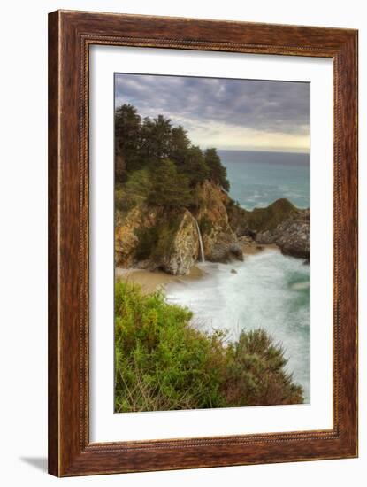 Afternoon at McWay Falls-Vincent James-Framed Photographic Print