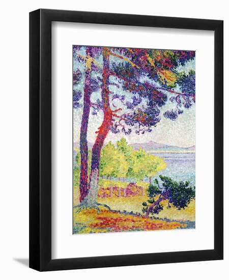 Afternoon at Pardigon, Var, 1907-Henri Edmond Cross-Framed Giclee Print