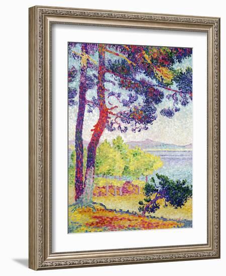 Afternoon at Pardigon, Var, 1907-Henri Edmond Cross-Framed Giclee Print