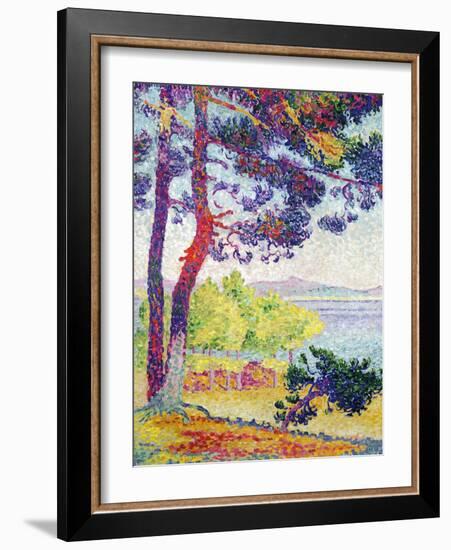 Afternoon at Pardigon, Var, 1907-Henri Edmond Cross-Framed Giclee Print