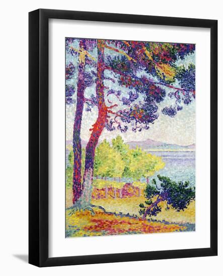 Afternoon at Pardigon, Var, 1907-Henri Edmond Cross-Framed Giclee Print