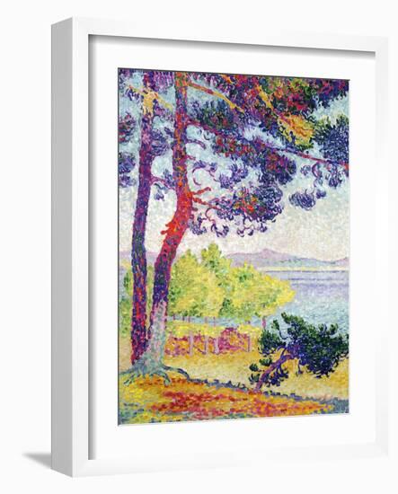 Afternoon at Pardigon, Var, 1907-Henri Edmond Cross-Framed Giclee Print